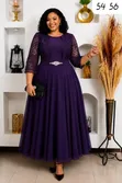 Women's Plus Size Chiffon Maxi Dress - 2