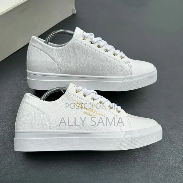 New Santoni Leather Sneakers - 1