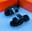 Men's Dolce & Gabbana Leather Sandals - Black - 1