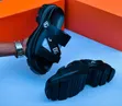 Men's Dolce & Gabbana Leather Sandals - Black - 2