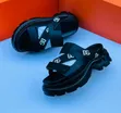 Men's Dolce & Gabbana Leather Sandals - Black - 3