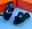 Men's Dolce & Gabbana Leather Sandals - Black - 4