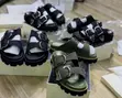 Men's Double-Buckle Leather Slide Sandals - 3