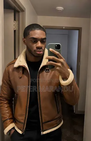 Men's Premium Shearling Leather Jacket