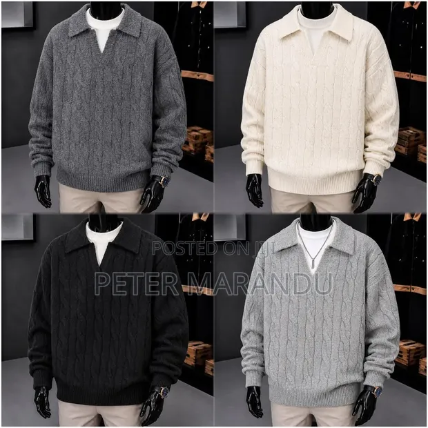 Sweta za Kiume za Polo & Quarter-Zip za Kijanja - 1