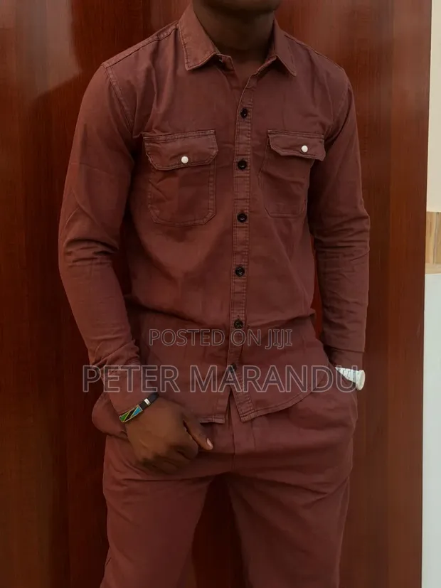 Men's Premium 2-Piece Linen/Cotton Casual Set - 1