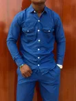 Men's Premium 2-Piece Linen/Cotton Casual Set - 4