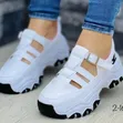 Ladies Chunky Open-Side Fashion Sneakers - 3