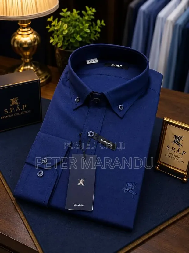 Shati Bora za Kiume Slim Fit za Ofisini - 1