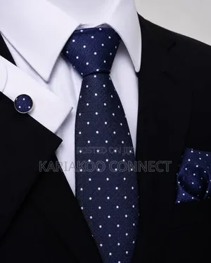 Classic Necktie and Accessories Set