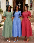Gauni la Zara la Linen kwa Wanawake - 3