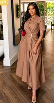 Gauni la Zara la Linen kwa Wanawake - 4