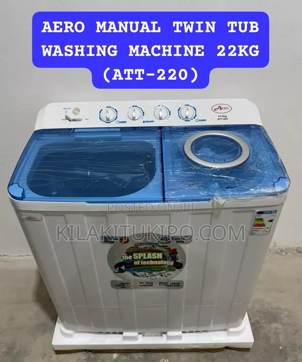 Aero 22kg Twin Tube Washing Machine - 1