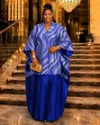 Swirl-Print Kaftan Gown - 1