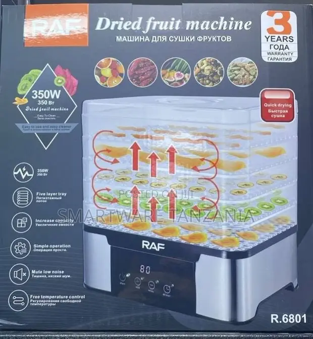 RAF Dried Fruit Machine 350W, Adjustable Temperature - 1
