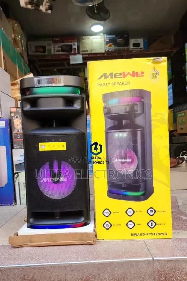 MEWE Portable Party Speaker PTS 1202SG with Mic - 1
