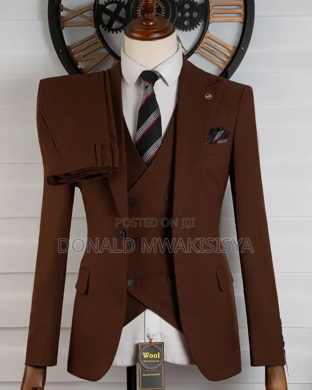 Marco Lorenzo Men's Suit - Brown - 1