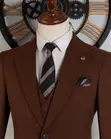 Marco Lorenzo Men's Suit - Brown - 4