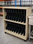 Shelf Mobile Cabinet - Gray - 1
