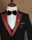Adire Styled Suit - Black - 3