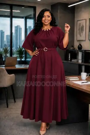 Belted Senori Flare Dress