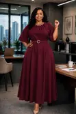Belted Senori Flare Dress - 1