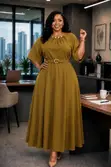 Belted Senori Flare Dress - 2