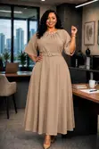Belted Senori Flare Dress - 4