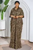 Classic Leopard Button-Front Maxi Dress - 1