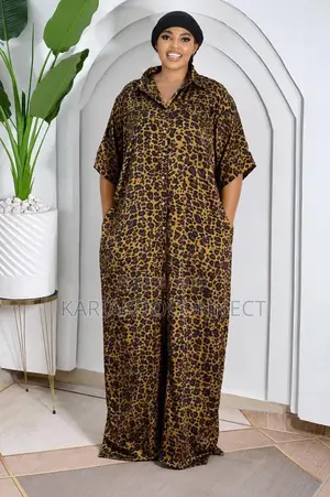 Classic Leopard Button-Front Maxi Dress