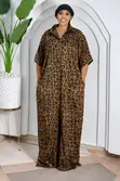 Classic Leopard Button-Front Maxi Dress - 2