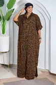 Classic Leopard Button-Front Maxi Dress - 4