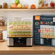 RAF Electric Food Dehydrator 350W, 5 Trays, Digital Control - 1