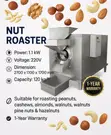 Commercial Nut Roaster 120kg/Hr - 1