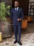 Marco Lorenzo Blue Suit - Brand New - 4