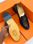 Men's Moccasin Style Leather Shoes - 1