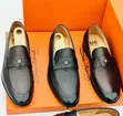 Men's Moccasin Style Leather Shoes - 4