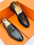 Men's Moccasin Style Leather Shoes - 5