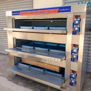 Commercial Gas Oven - 9 Trays, 3 Decks