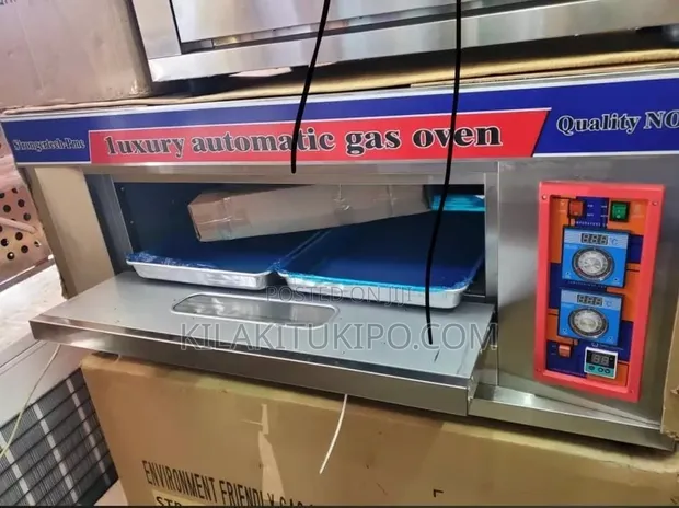New 1 Deck 2 Tray Automatic Gas Oven - 1