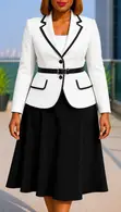 Classic Three-Quarter Dress - 1