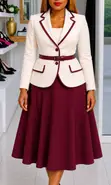 Classic Three-Quarter Dress - 2