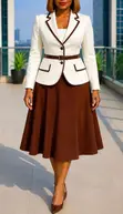 Classic Three-Quarter Dress - 3