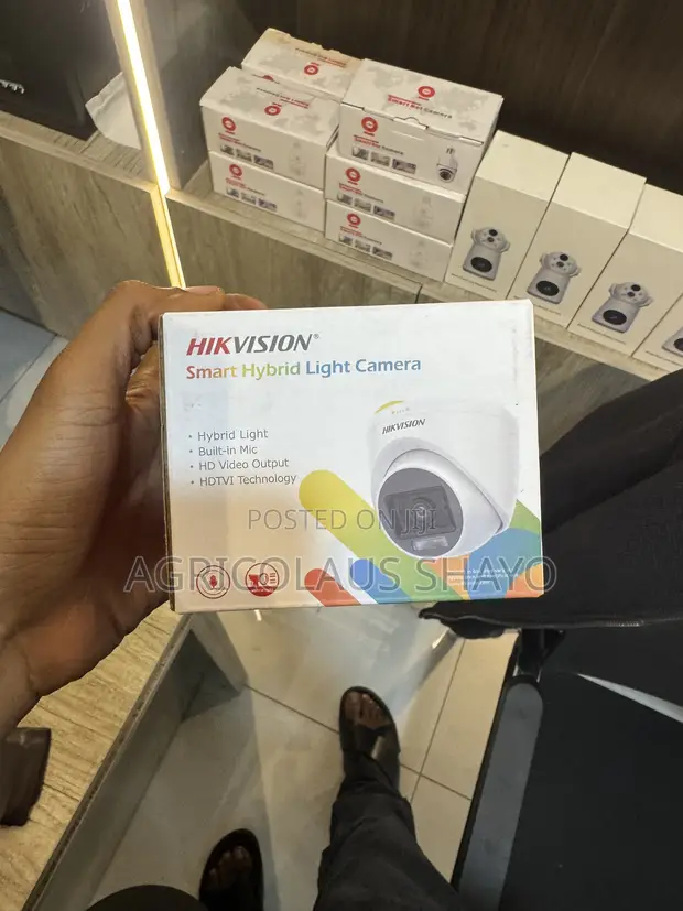 Kamera ya Hikvision Smart Hybrid Light HD Turret yenye Mic - 1