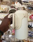 New Stainless Steel Vacuum Bottle - White - 2