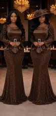 Sparkle Sequin Mermaid Evening Gown - 4
