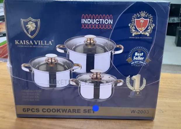 Kaisa Villa Seti ya Vipande 6 vya Sufuria za Stainless Steel - 1