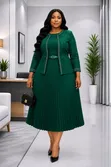 Women's Multicolor Swing Dress - 5
