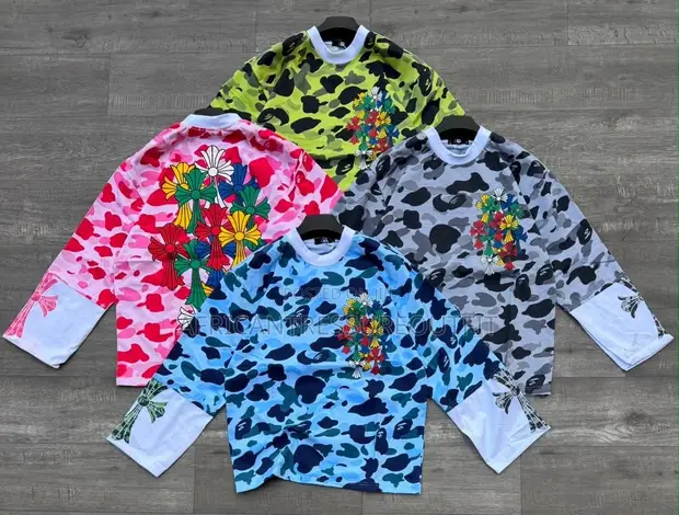 Chrome Hearts Camouflage Long Sleeve T-Shirts - 1