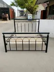 Wolf 5/6 Black Metal Bed Frame - 1